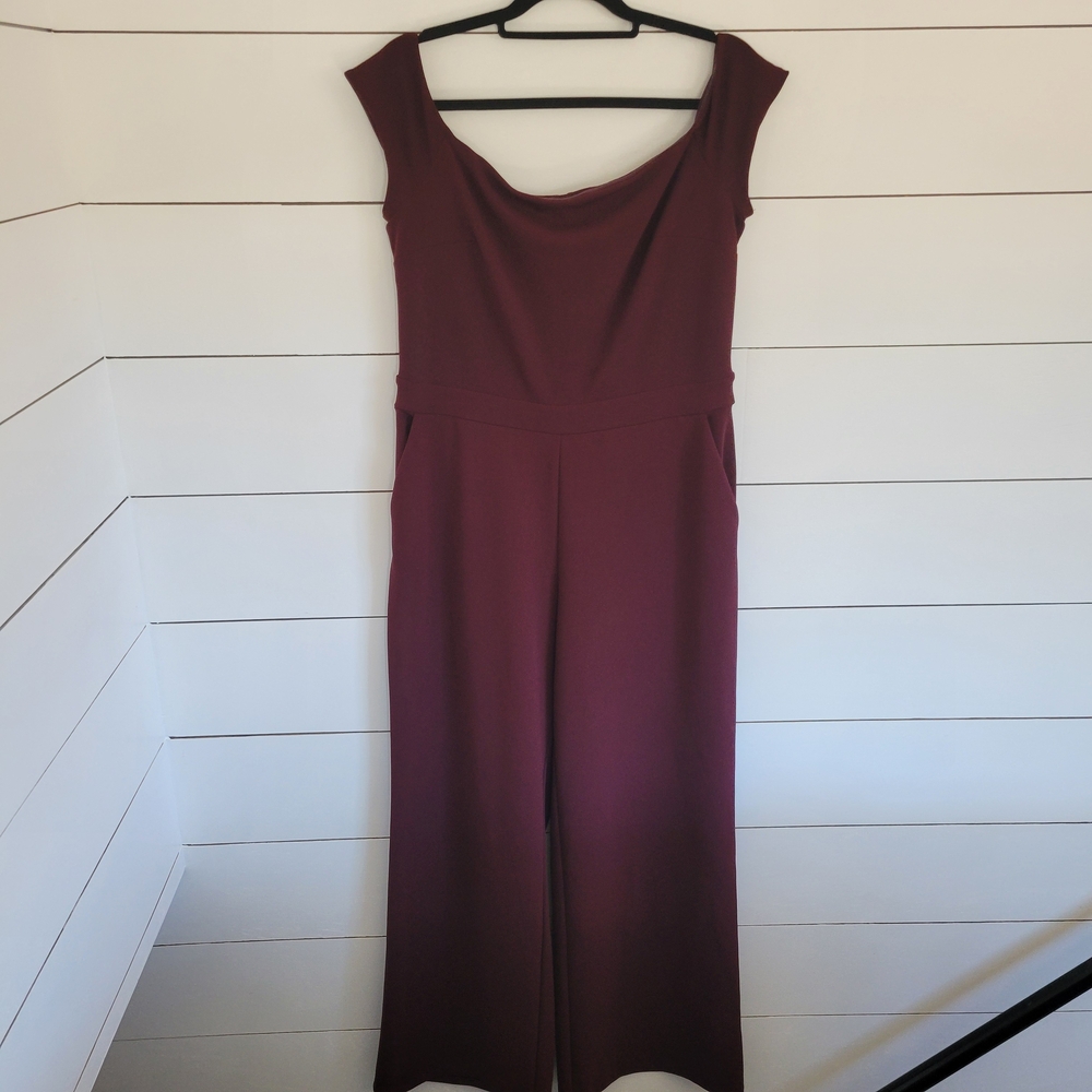 Elegant Burgundy Jumpsuit